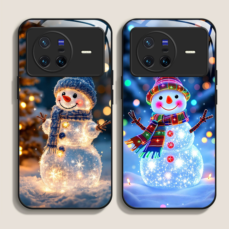 Oppo Reno 12 - لطيف الشتاء عيد الميلاد ثلج نمط