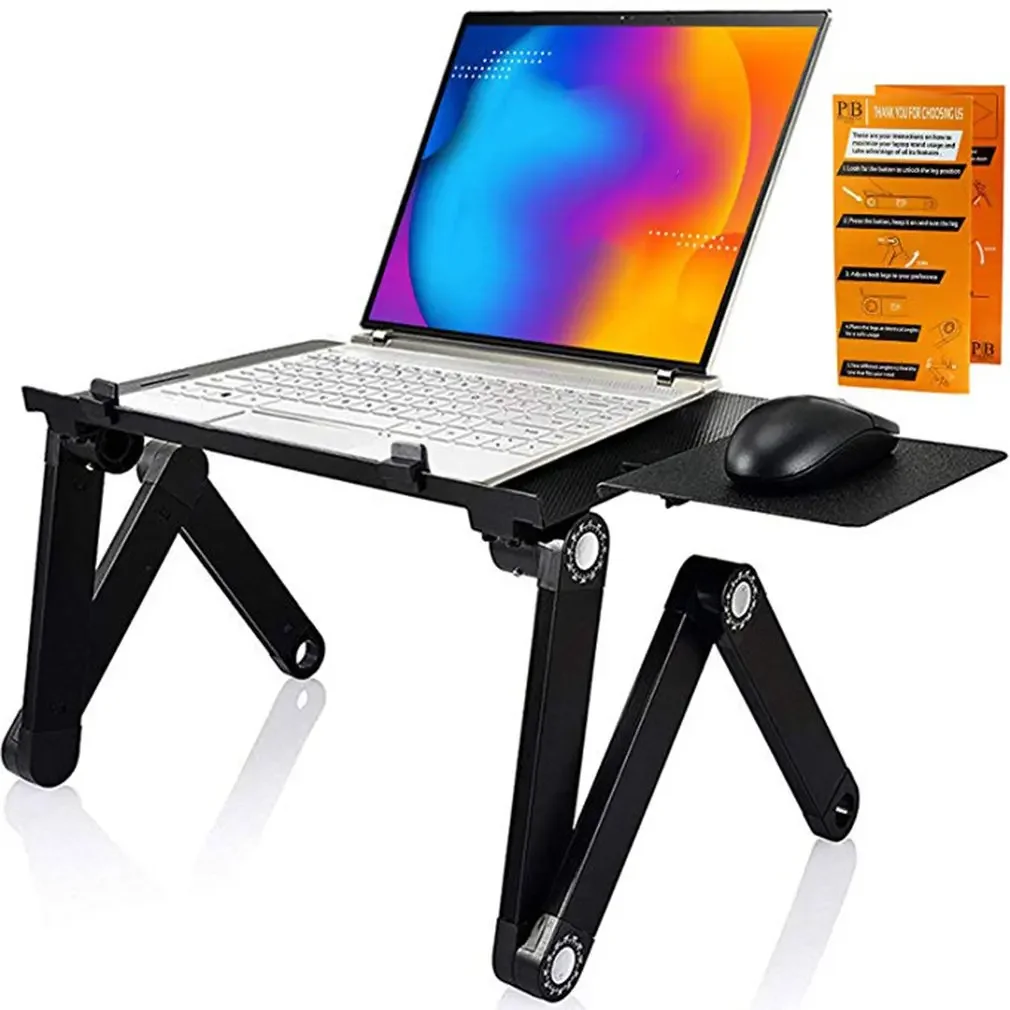 Tablet Lap Desk - سبائك الألومنيوم طاولة كمبيوتر محمول قابلة