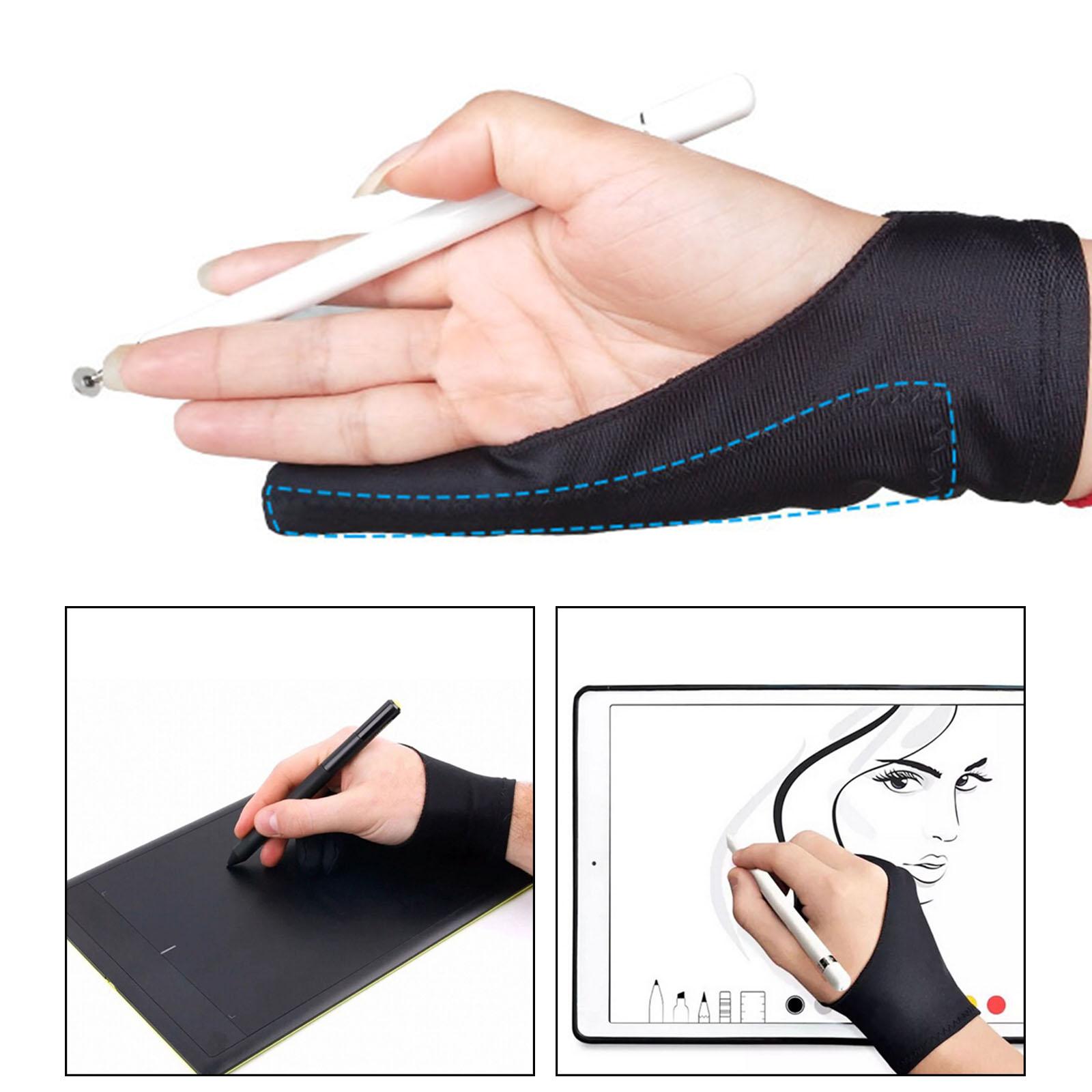 قفاز رسم للفنانين، بفتحة إصبعي - مراجعة Drawing Glove Artist وسعره