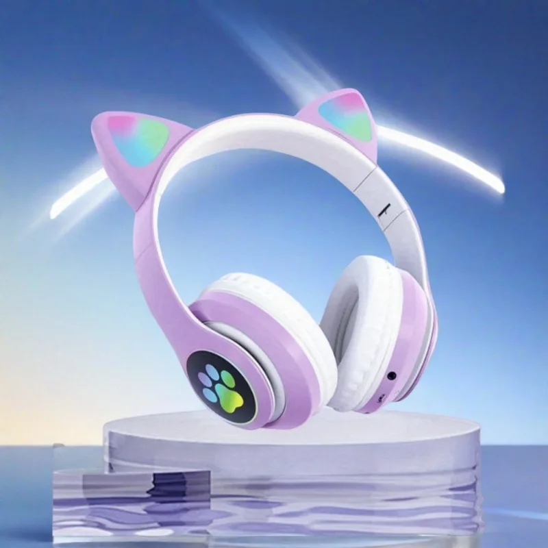 جديد ضوء فلاش لطيف آذان القط س - مراجعة Wired Earphone Lightning وسعره