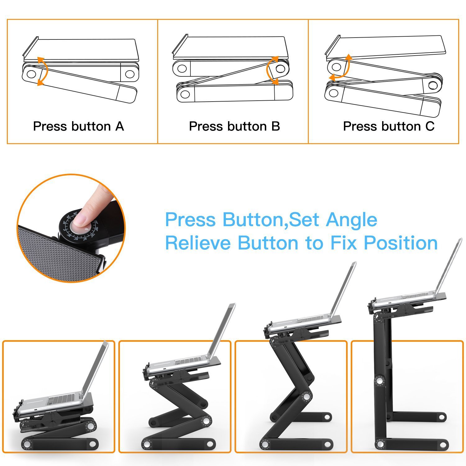 سبائك الألومنيوم طاولة كمبيوتر - مراجعة Tablet Lap Desk وسعره